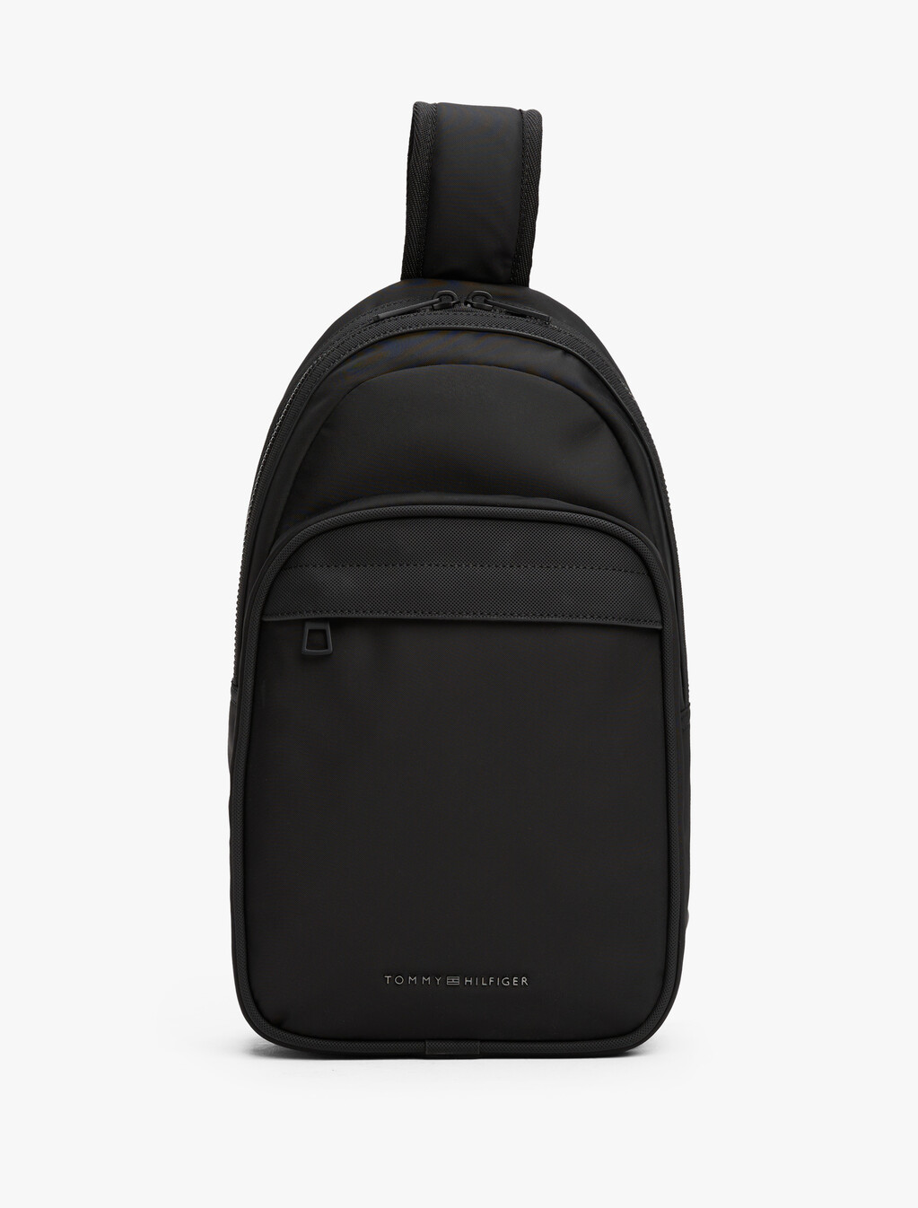 Metal Logo Sling Bag, Black, hi-res