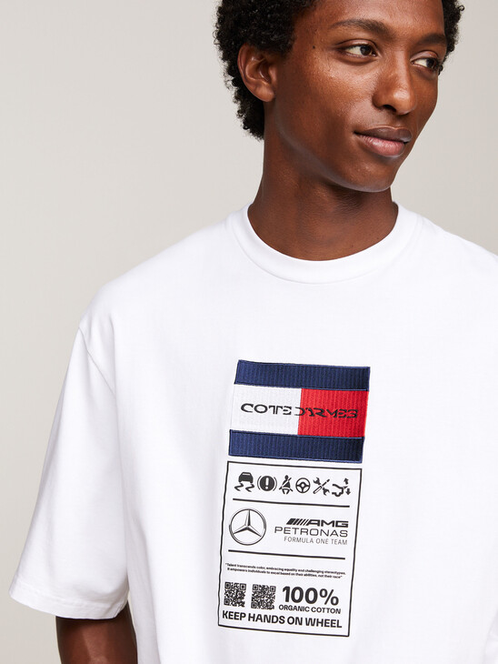 Tommy x Mercedes F1 x CR Care Label Logo T-Shirt