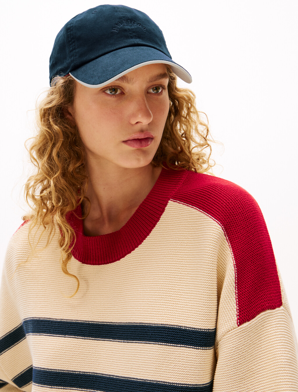The Sofia Capsule Logo Baseball Cap, Dark Night Navy, hi-res