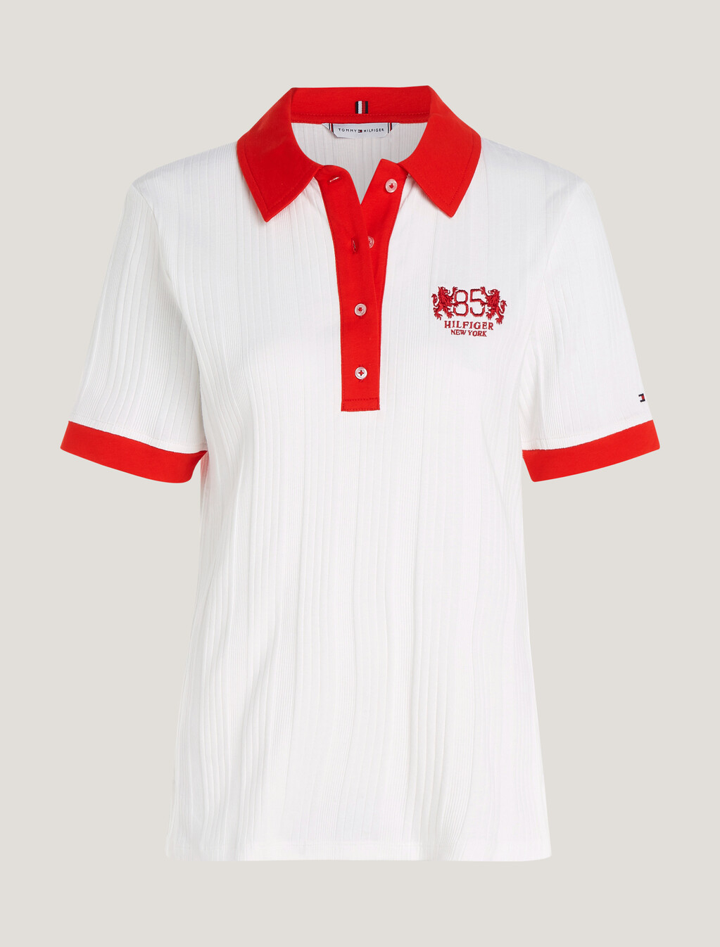 1985 Collection TH Crest Regular Polo, Ecru, hi-res