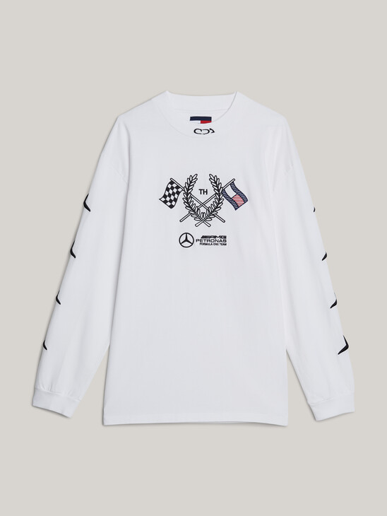 Tommy x Mercedes F1 x CR Logo Long Sleeve T-Shirt