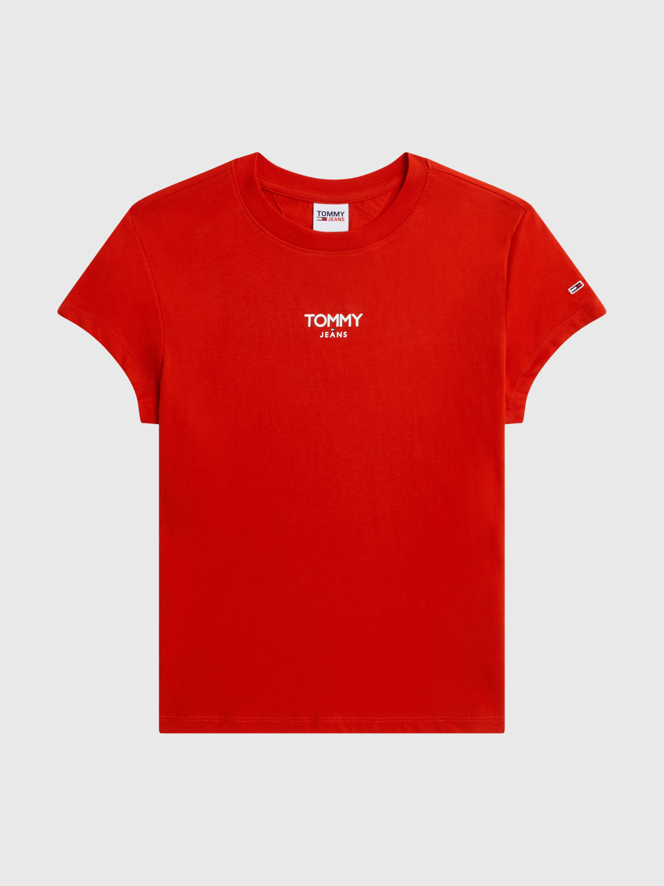 Red tommy jeans outlet t shirt