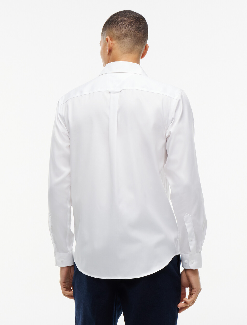New York Label Regular Fit Non-Iron Shirt, White, hi-res
