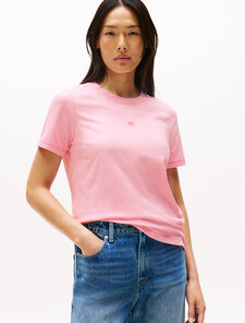 Tonal Flag Crewneck T-Shirt, Classic Pink, hi-res