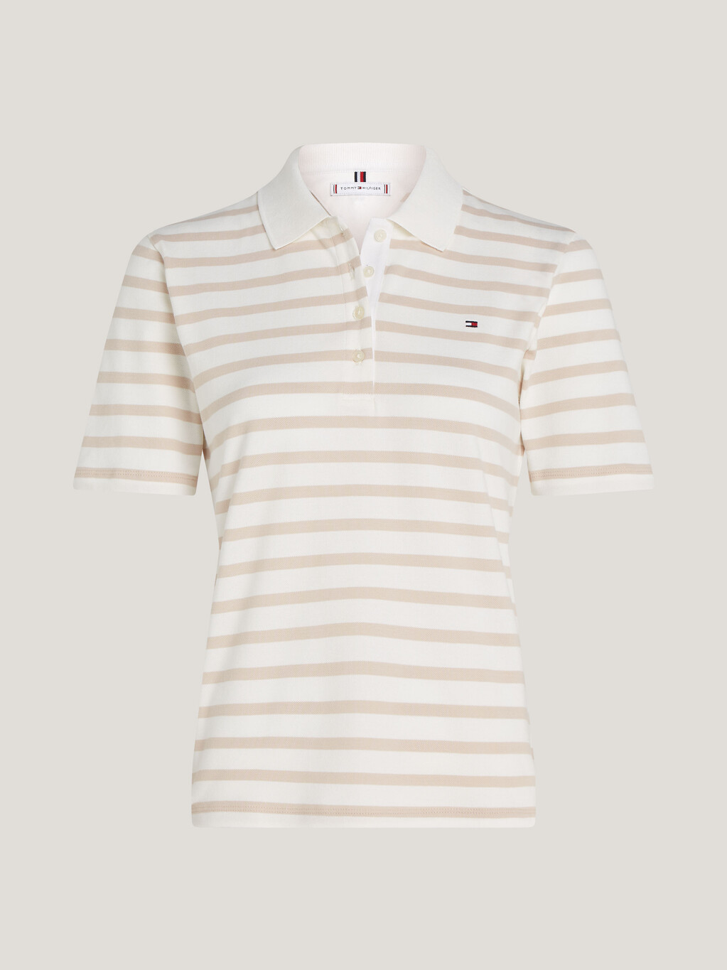 1985 Regular Stripe Cotton Pique Polo, Breton Stp/ Ecru/ Classic Beige, hi-res