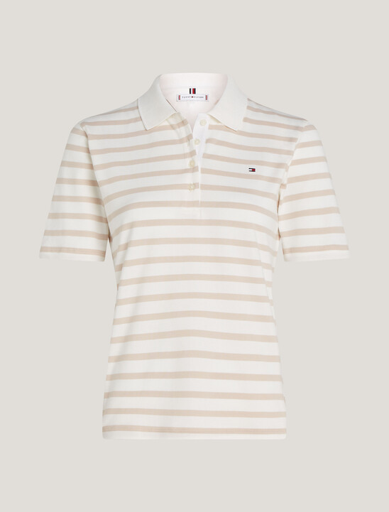 1985 Regular Stripe Cotton Pique Polo