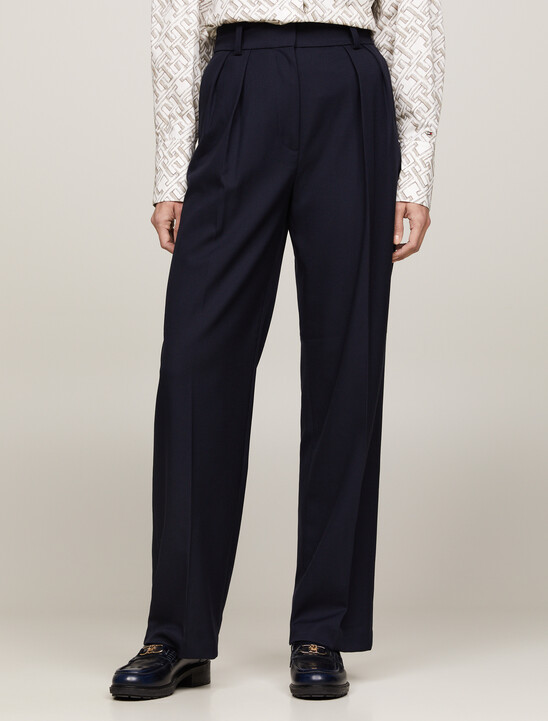 Pigment Dyed Relaxed Straight Leg Trousers