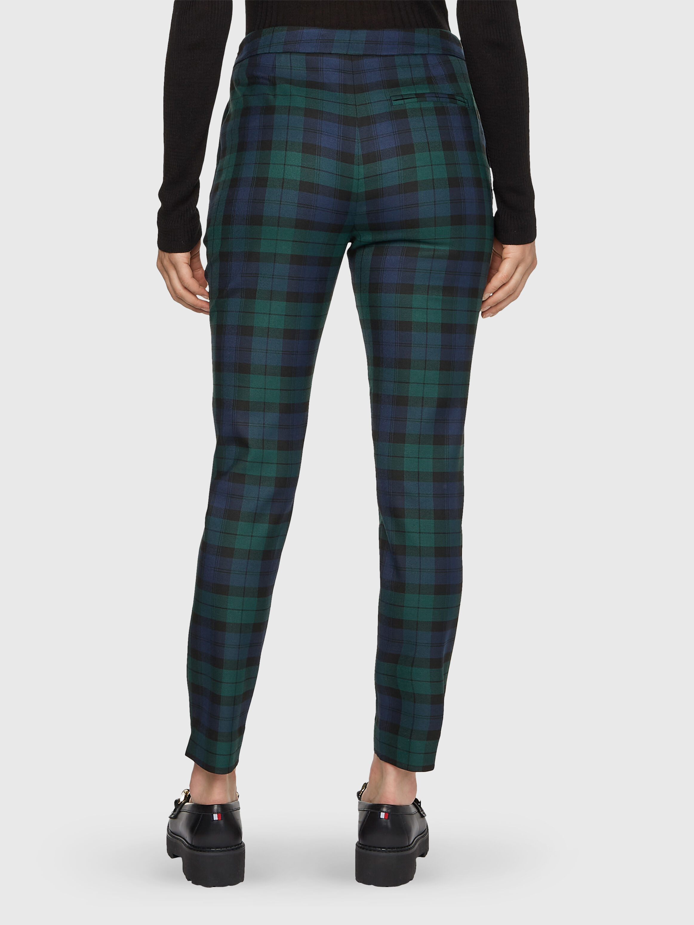 Tommy Hilfiger  black watch tartan slim fit trousers  women  dstore  online