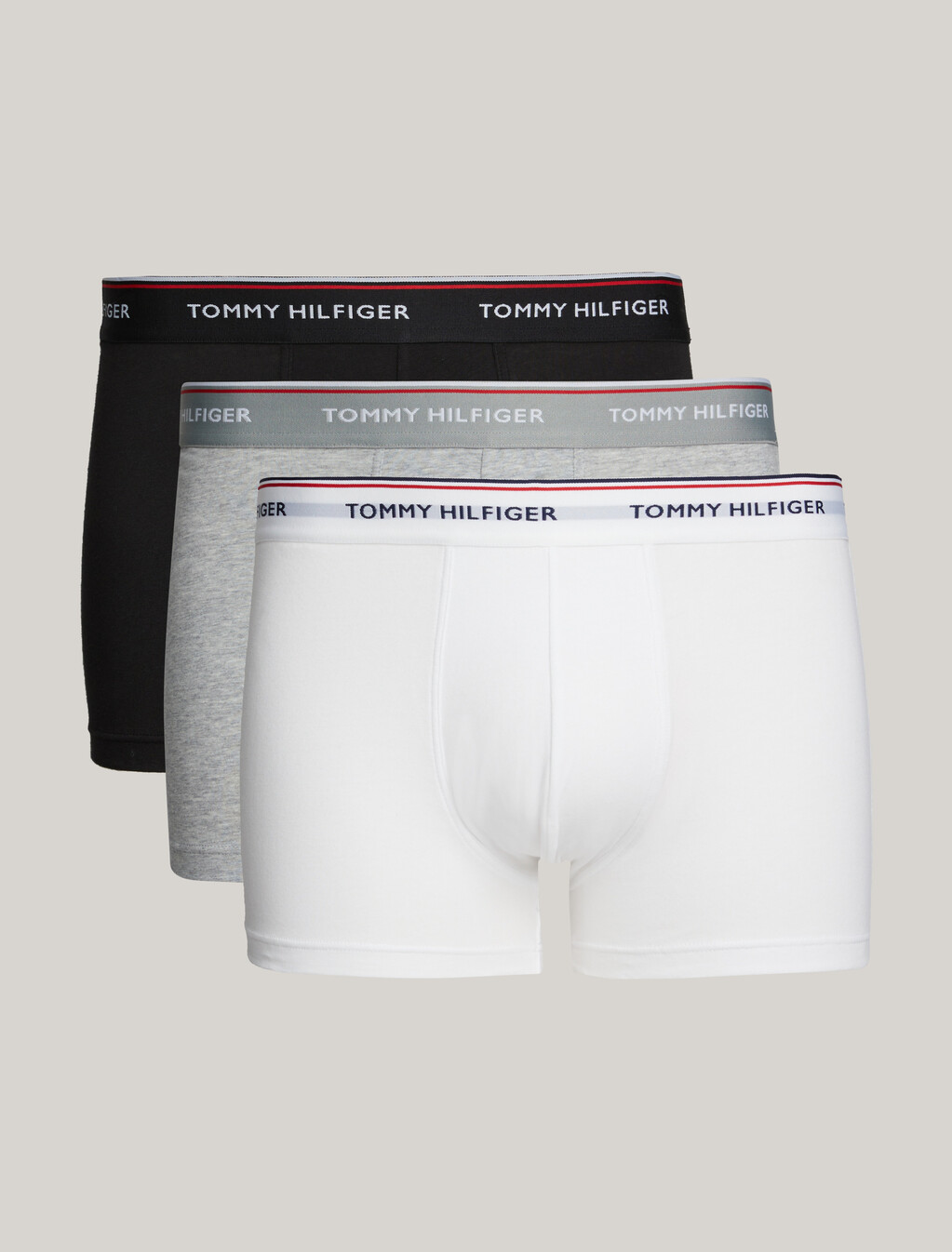 Essential Trunk 3 Pack, Black/Grey Heather/White, hi-res