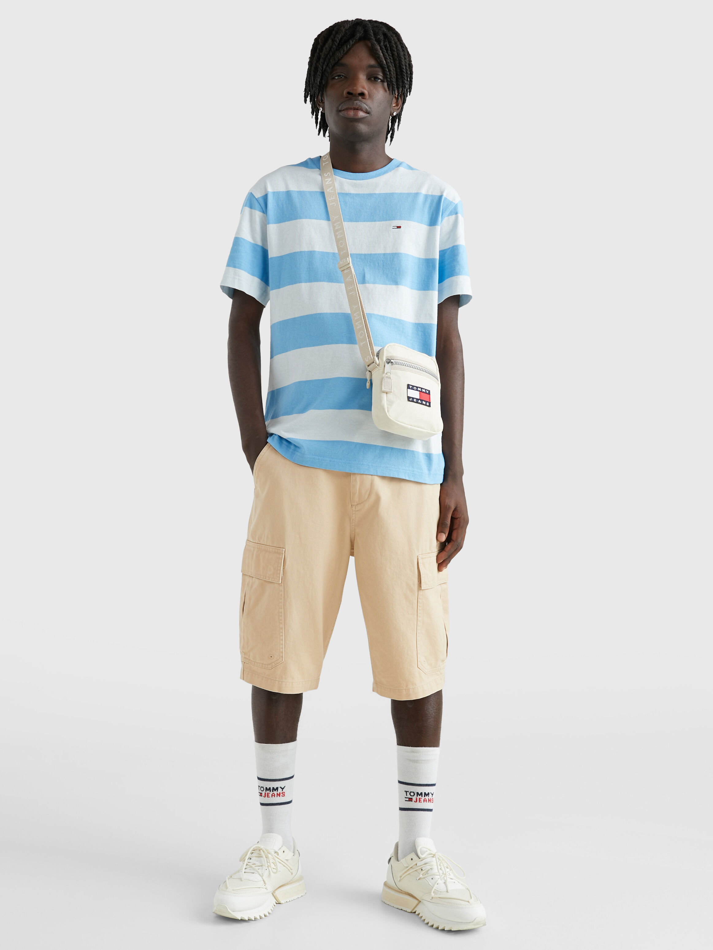 White tommy shorts on sale
