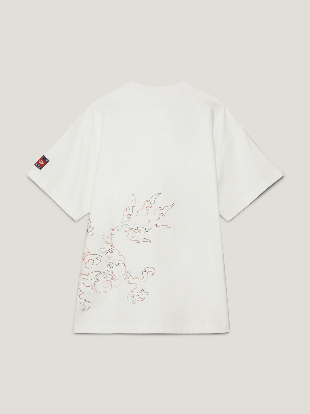 Tommy x CLOT Dual Gender Dragon Motif T-Shirt, Ecru, hi-res