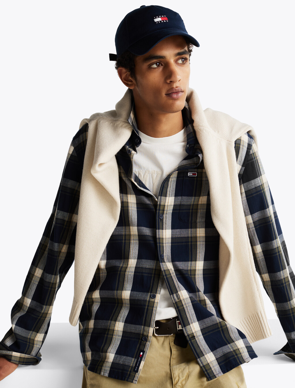 Check Flannel Shirt, Dark Night Navy Check, hi-res