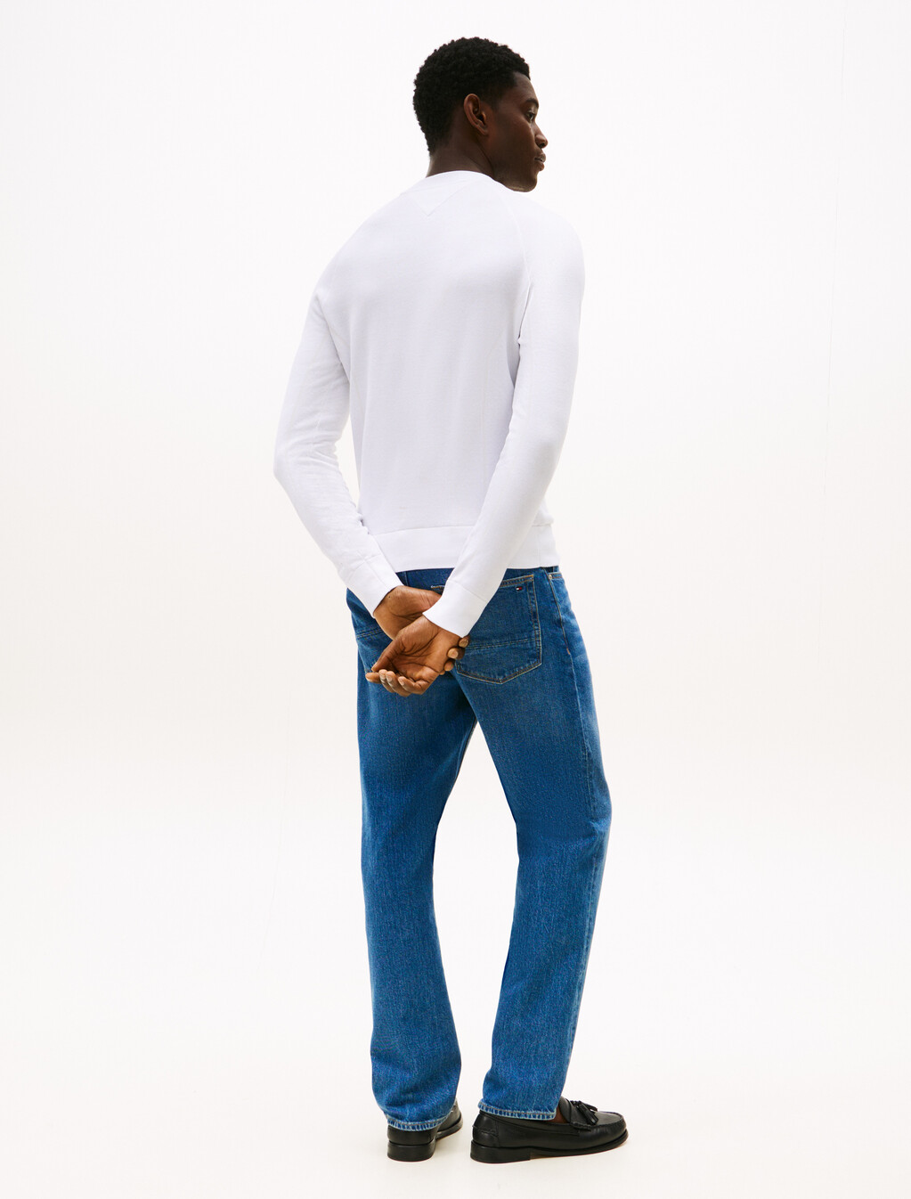 The APXGP Collection Wool Mock Neck Jumper, Optic White, hi-res
