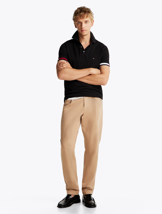 Flag Cuff Slim Polo