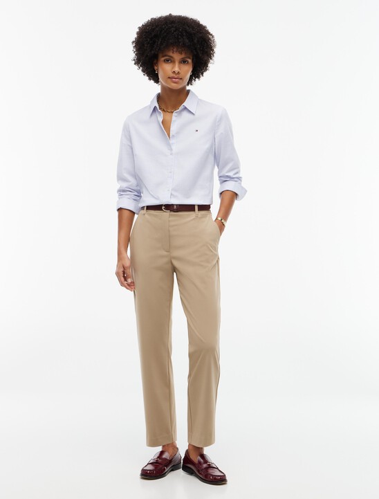 Travel Slim Straight Leg Trousers