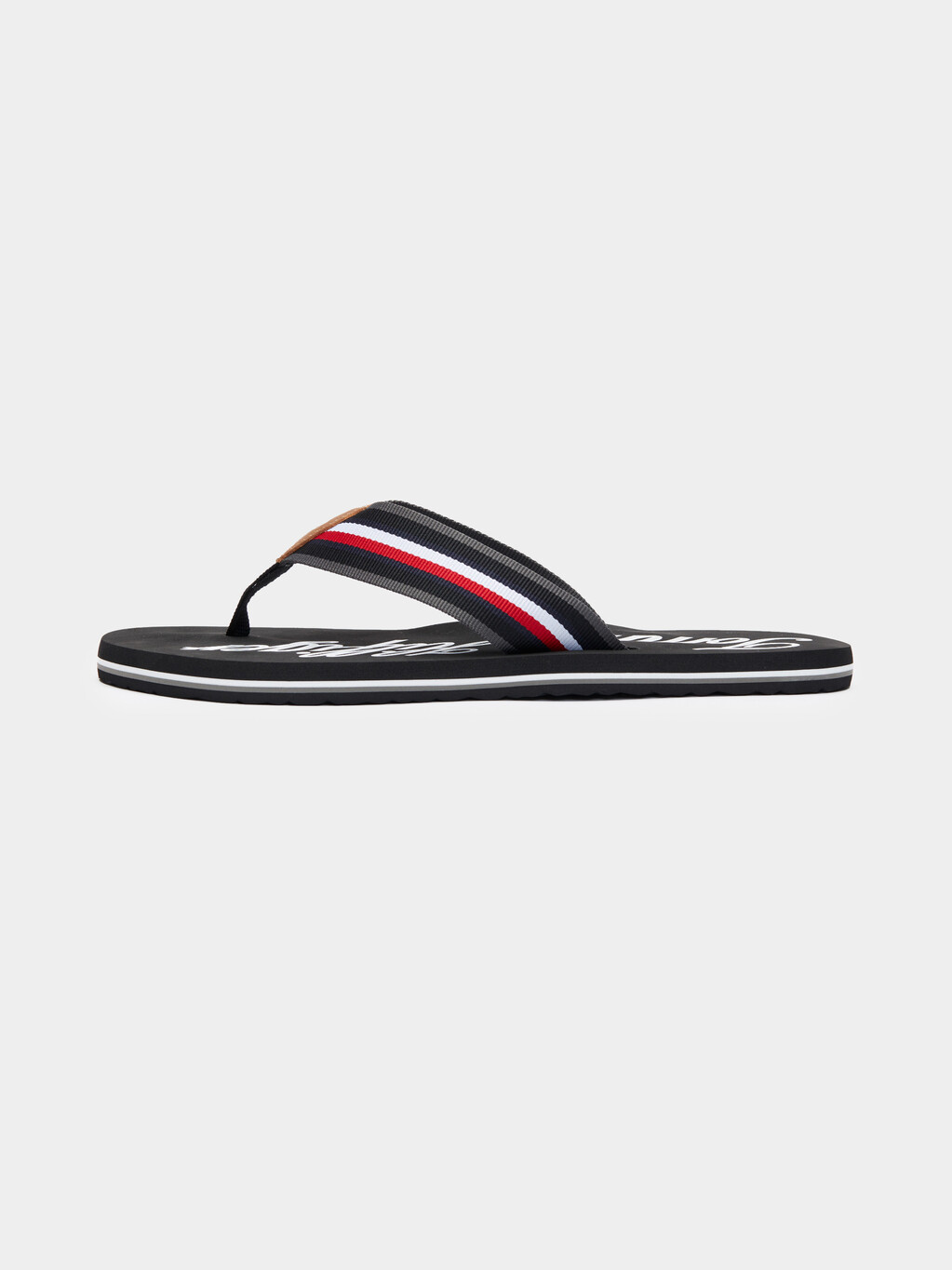 TOMMY OUTLINE BEACH SANDALS, Black, hi-res