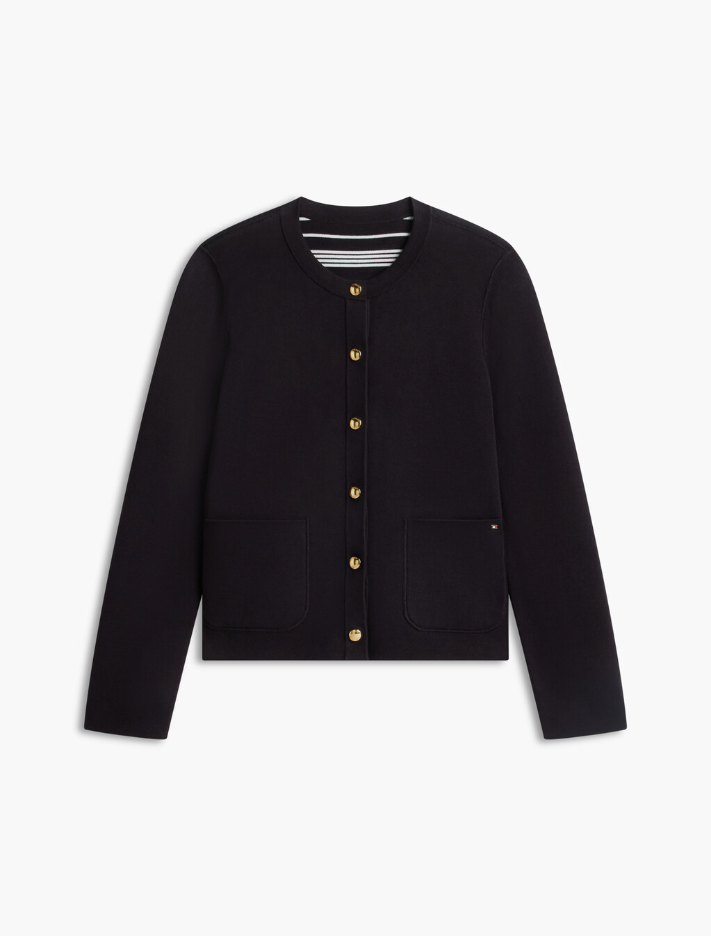 Reversible Cardigan, Black / Mid Grey Heather, hi-res