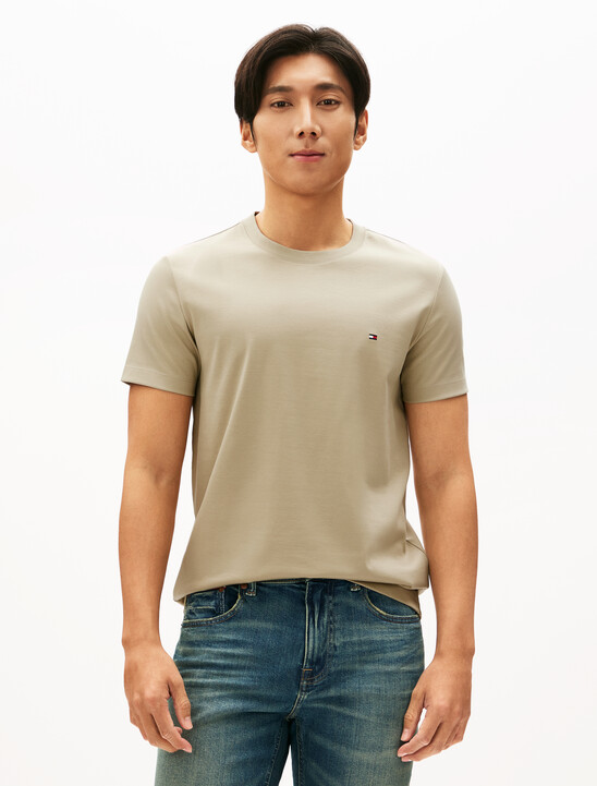 Interlock Slim Fit T-Shirt, Sandalwood Interlock Slim Fit T-Shirt