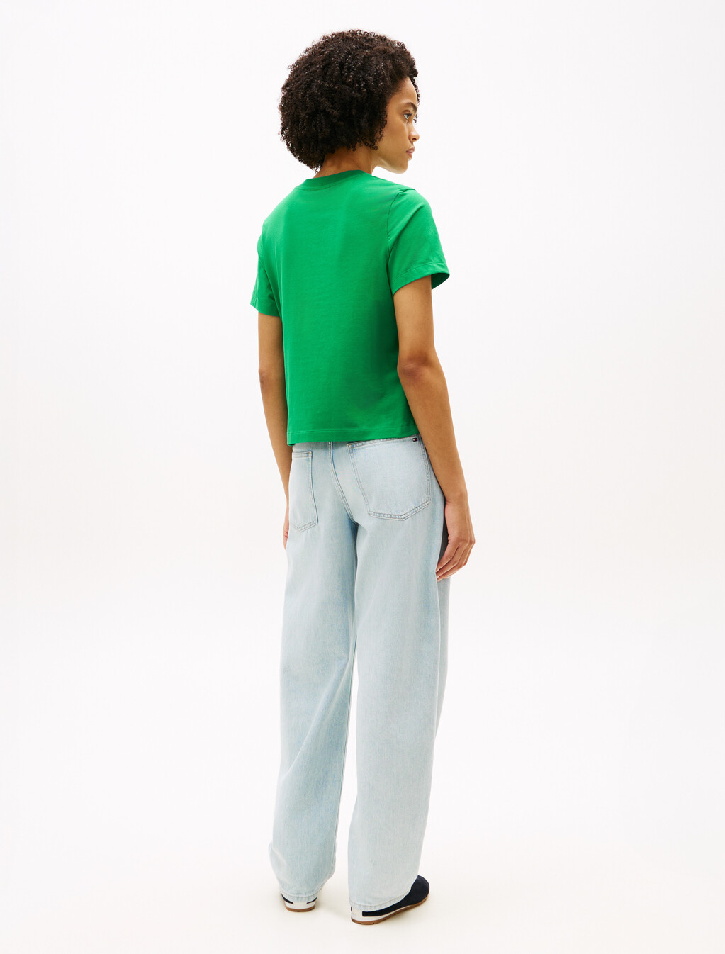 Logo Embroidery Jersey Crew Neck T-Shirt, Courtside Green, hi-res