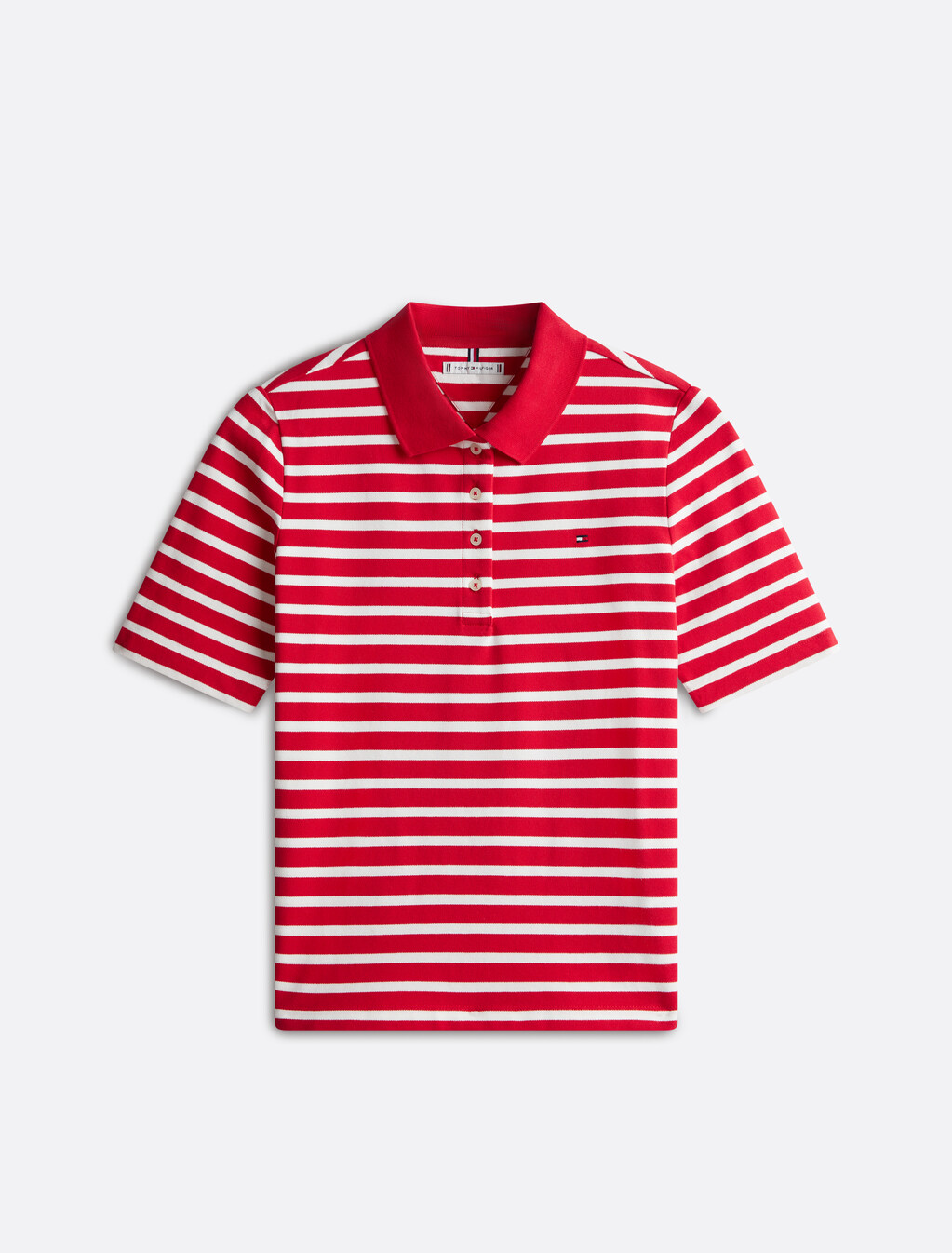 1985 Collection Flag Embroidery Regular Polo, Primary Red/Ecru Stp, hi-res
