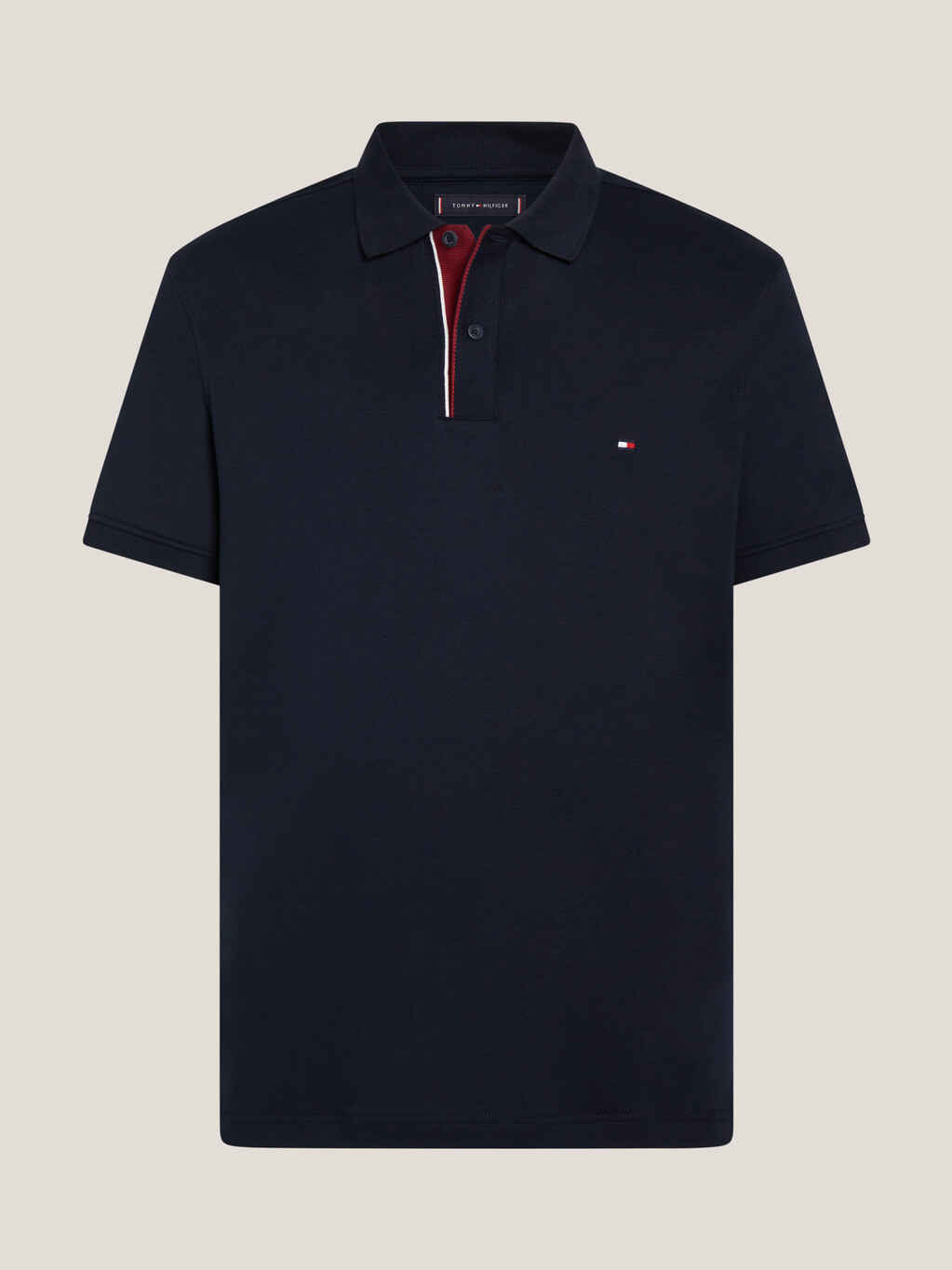 Stripe Placket Regular Polo, Desert Sky, hi-res