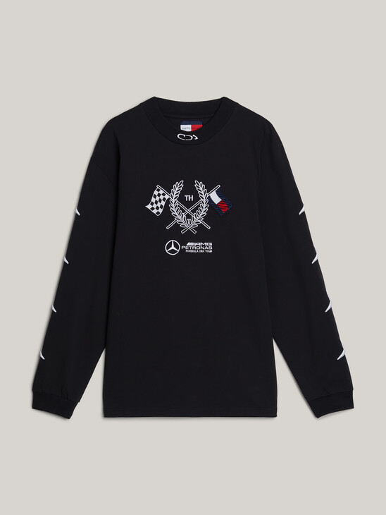 Tommy x Mercedes F1 x CR Logo Long Sleeve T-Shirt