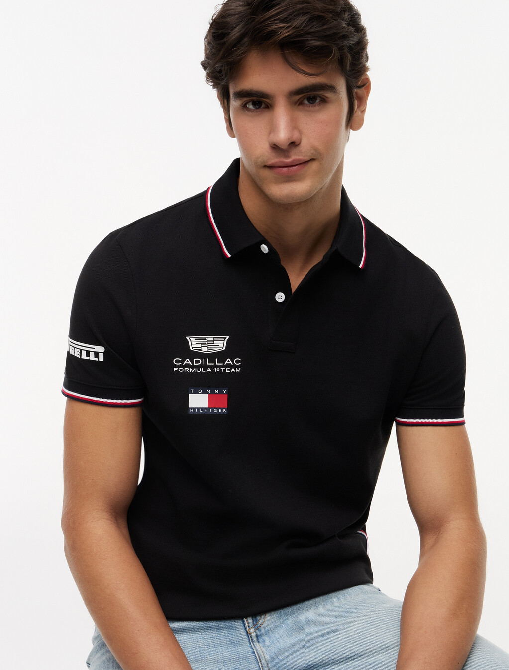 TH x Cadillac Formula 1&reg; Team Replica Polo Shirt, Black, hi-res