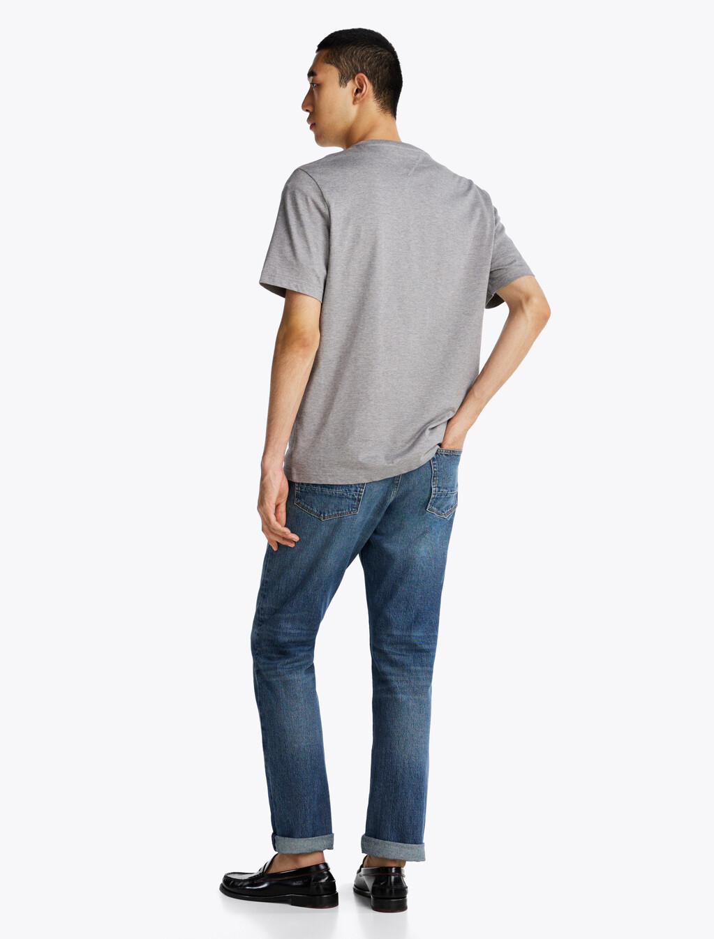 Logo Embroidery T-Shirt, Medium Grey Heather, hi-res