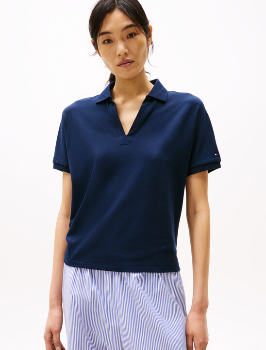 Relaxed Polo Shirt, Dark Night Navy Relaxed Polo Shirt