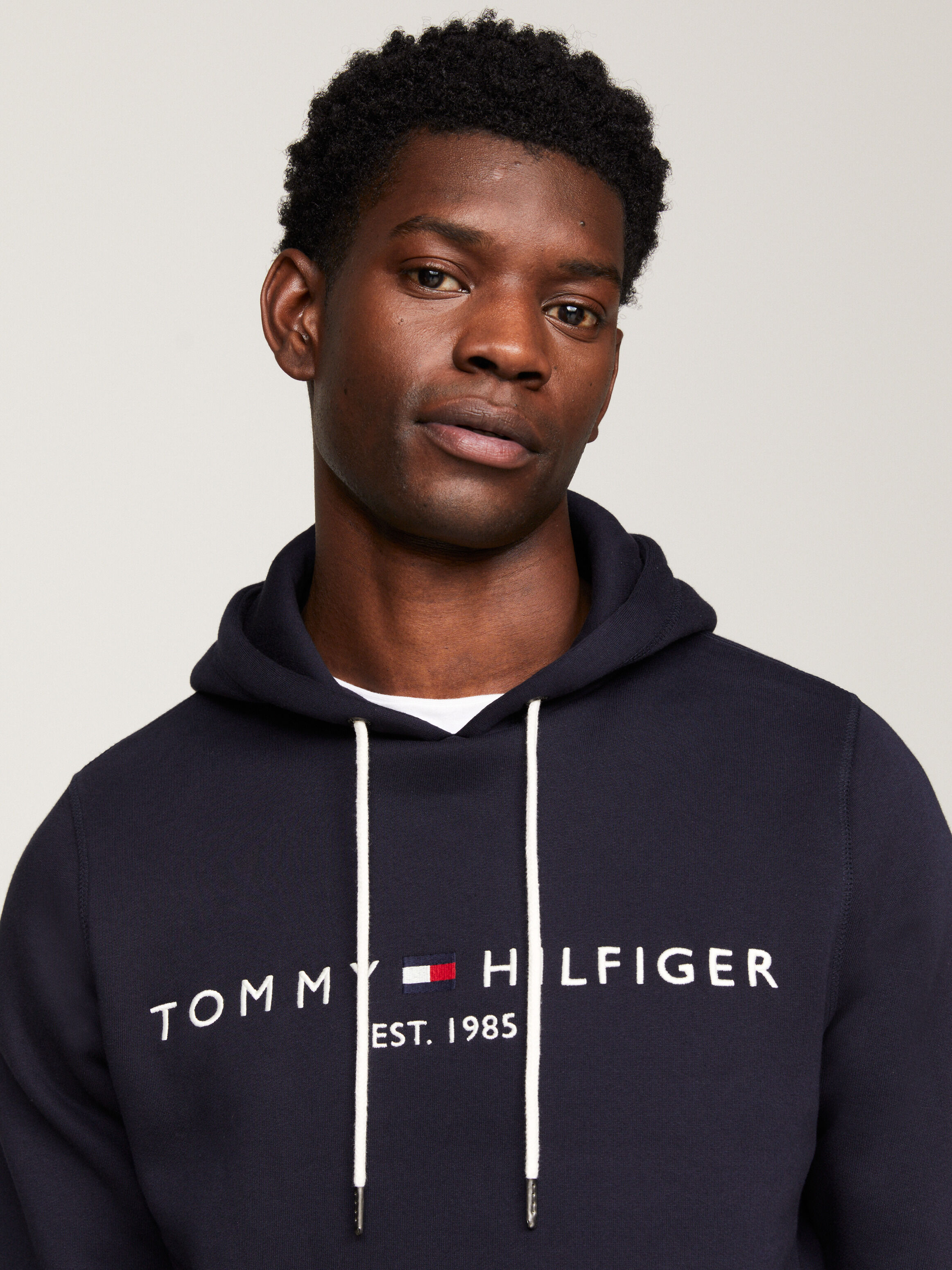 Tommy Hilfiger Logo Hoodie Navy