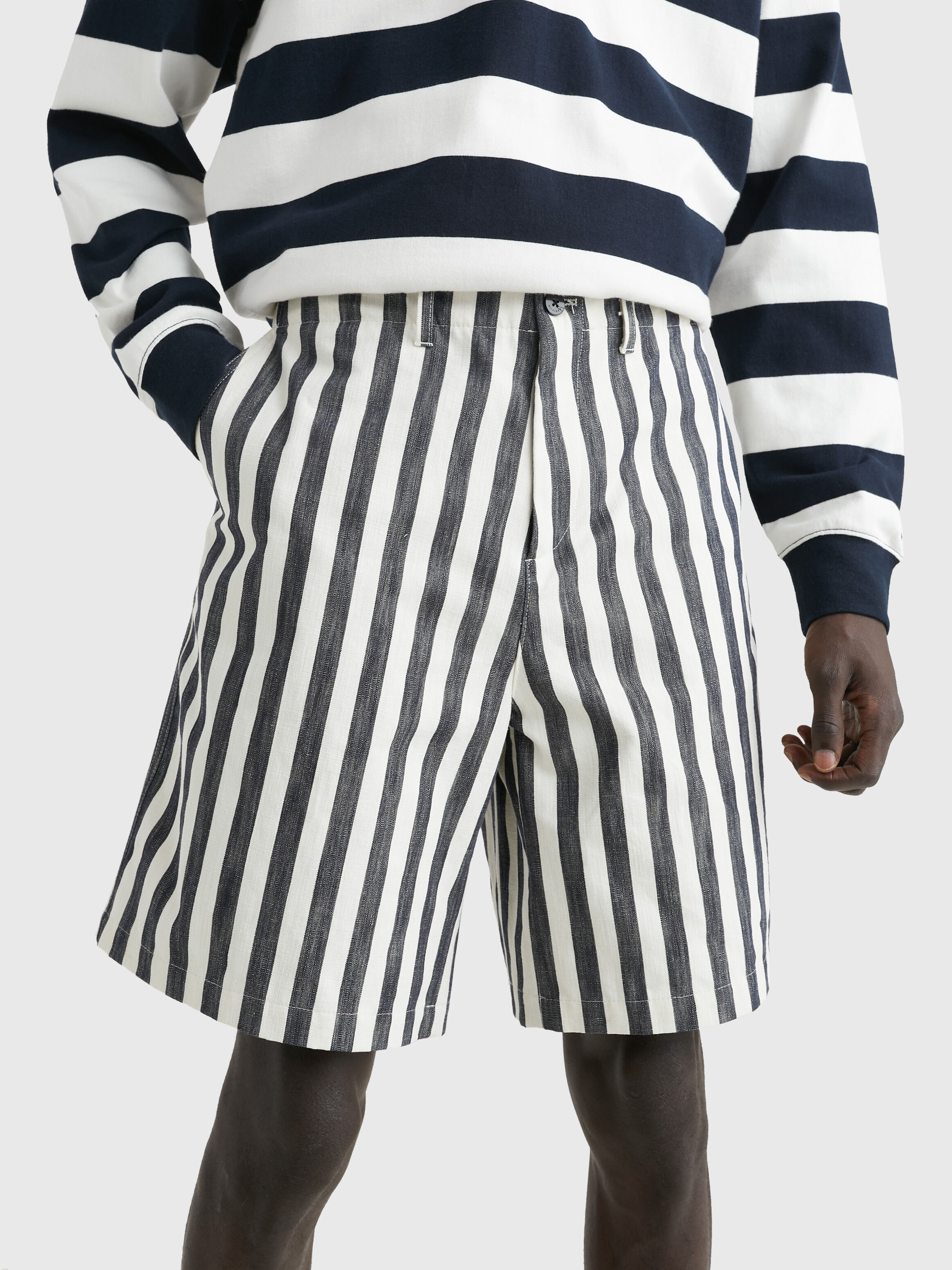 White striped new arrivals shorts