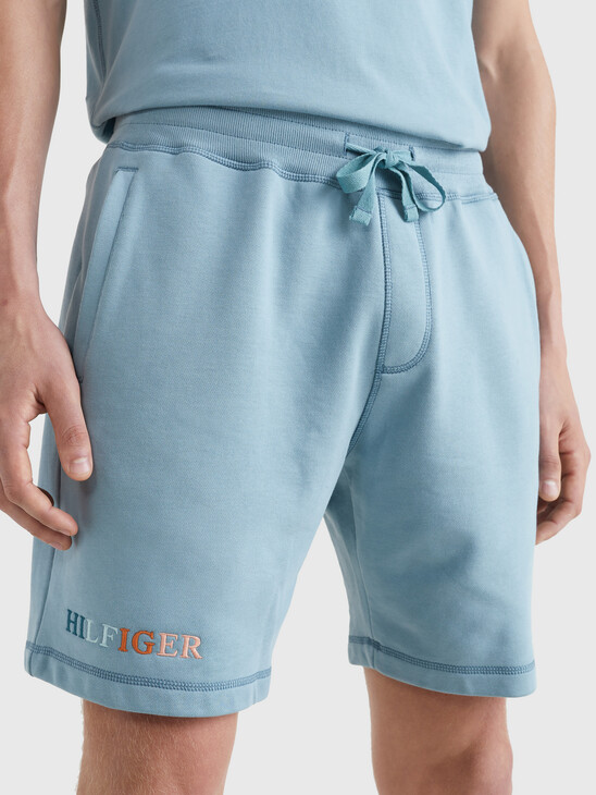 CONTRAST STITCH SWEAT SHORTS