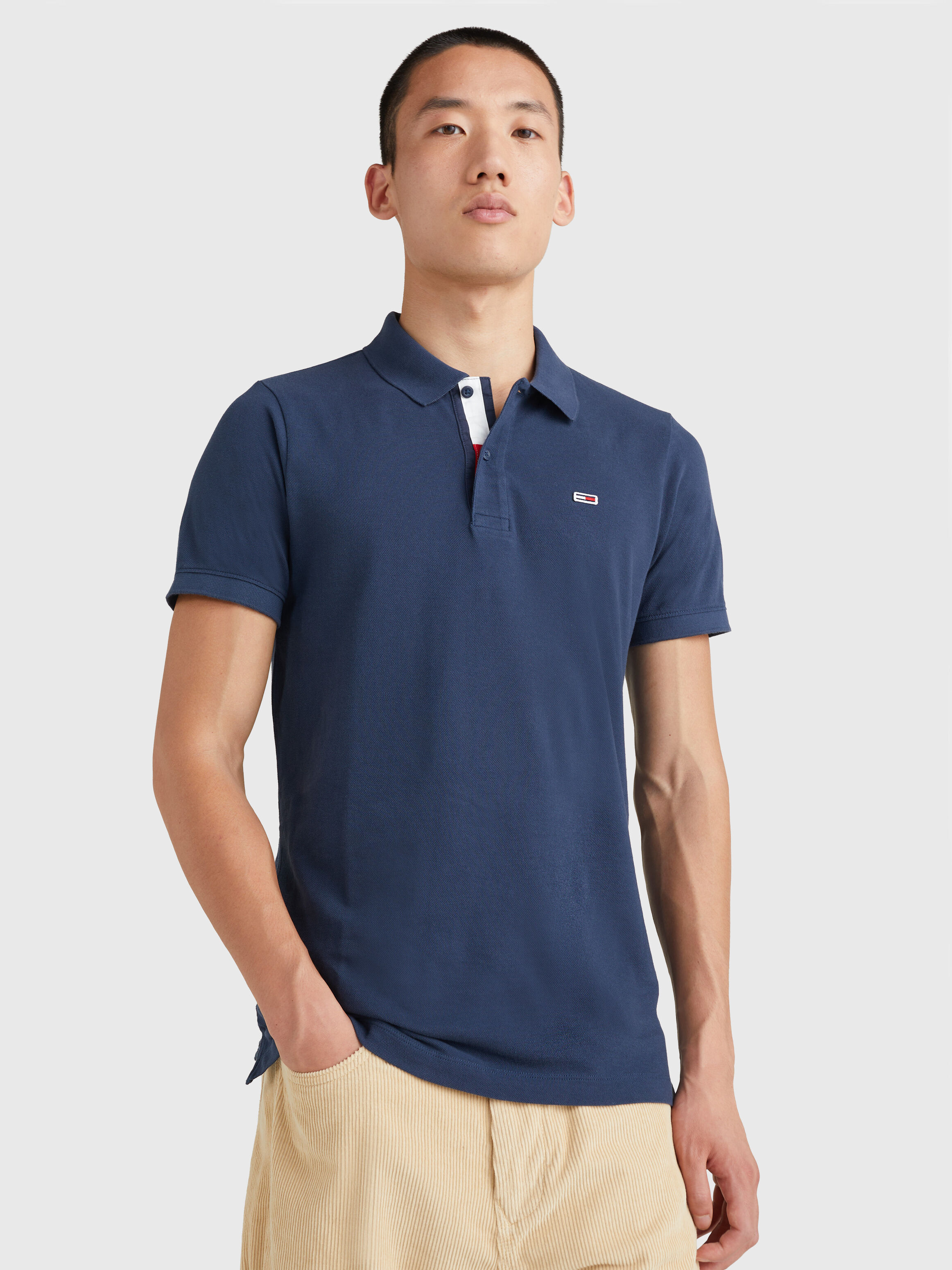 Tommy hilfiger polo navy blue store