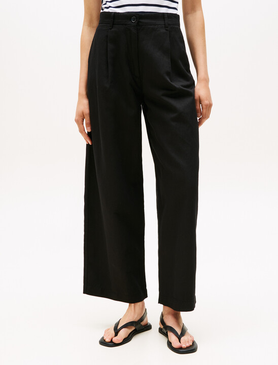 Asia Fit Tencel Linen Wide Leg Pant