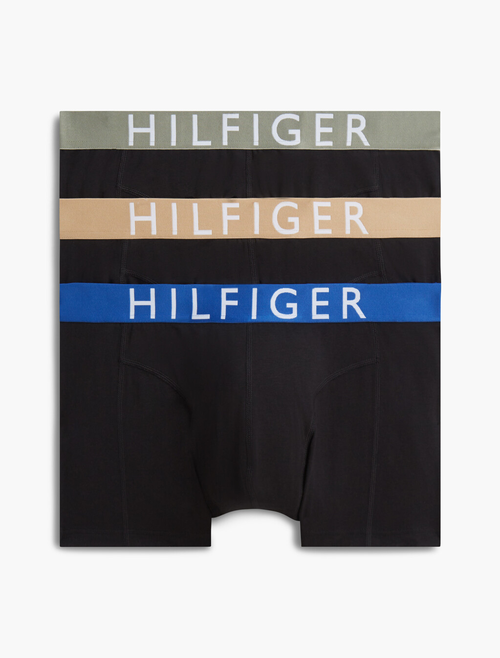3-Pack Logo Waistband Trunks, B//Utility Sage/Desert/Ancient Blue, hi-res