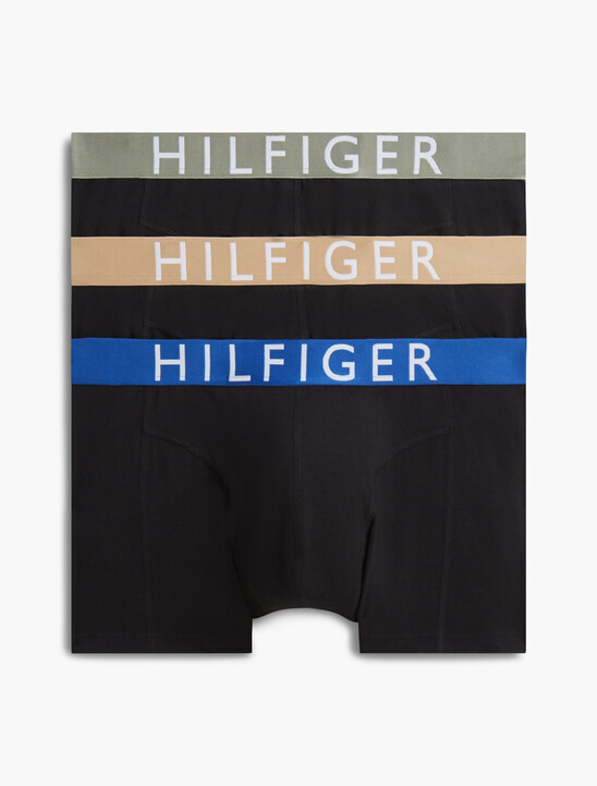 3-Pack Logo Waistband Trunks