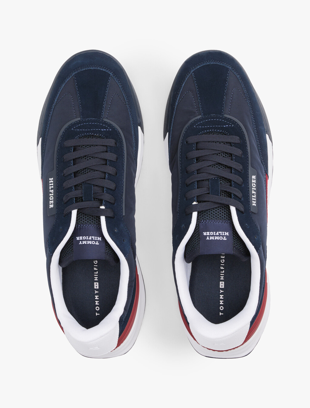 Retro Nylon Mix Runner Sneaker, Desert Sky, hi-res