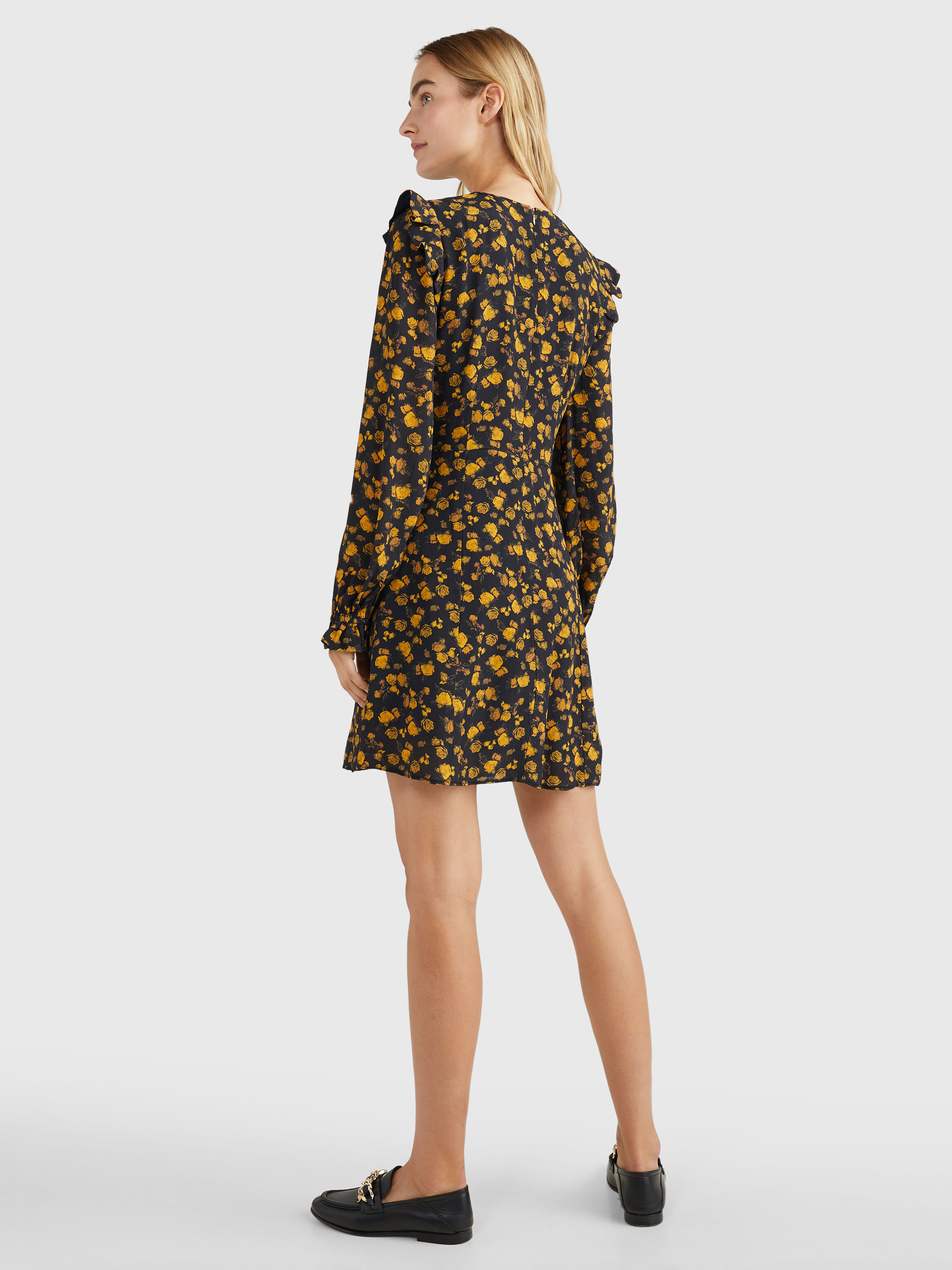 tommy hilfiger belted fit and flare dress