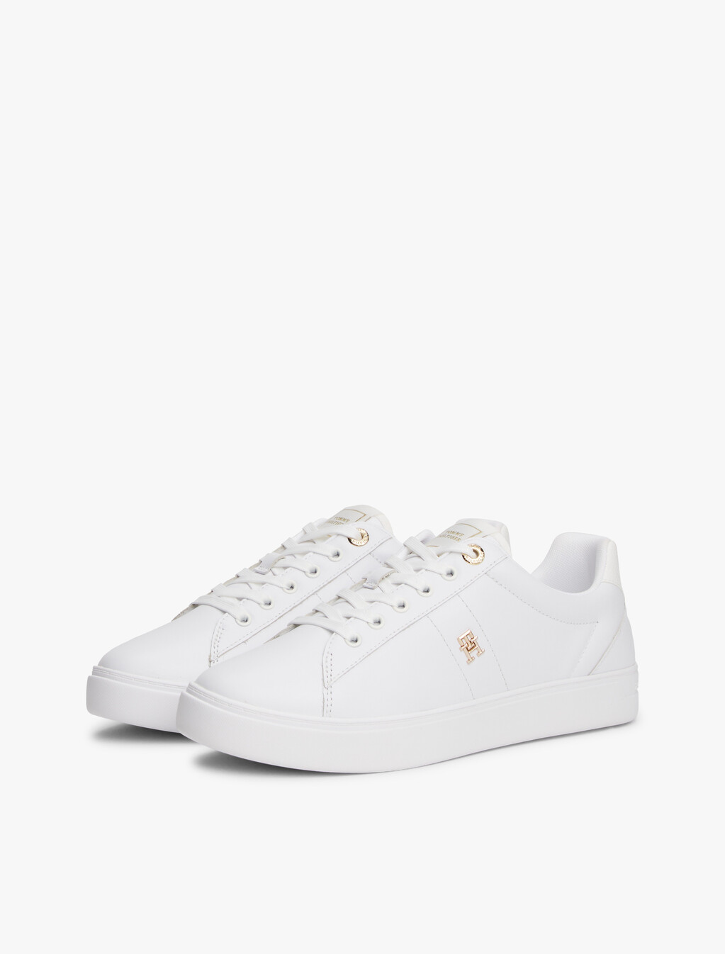 Essential Elevated Court Sneaker, White, hi-res
