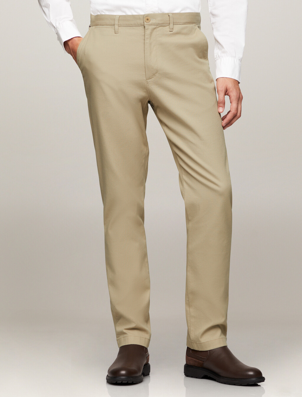 Stretch Denton Straight Pant, Sandalwood, hi-res