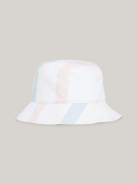 TH Monogram Mixed Stripe Bucket Hat