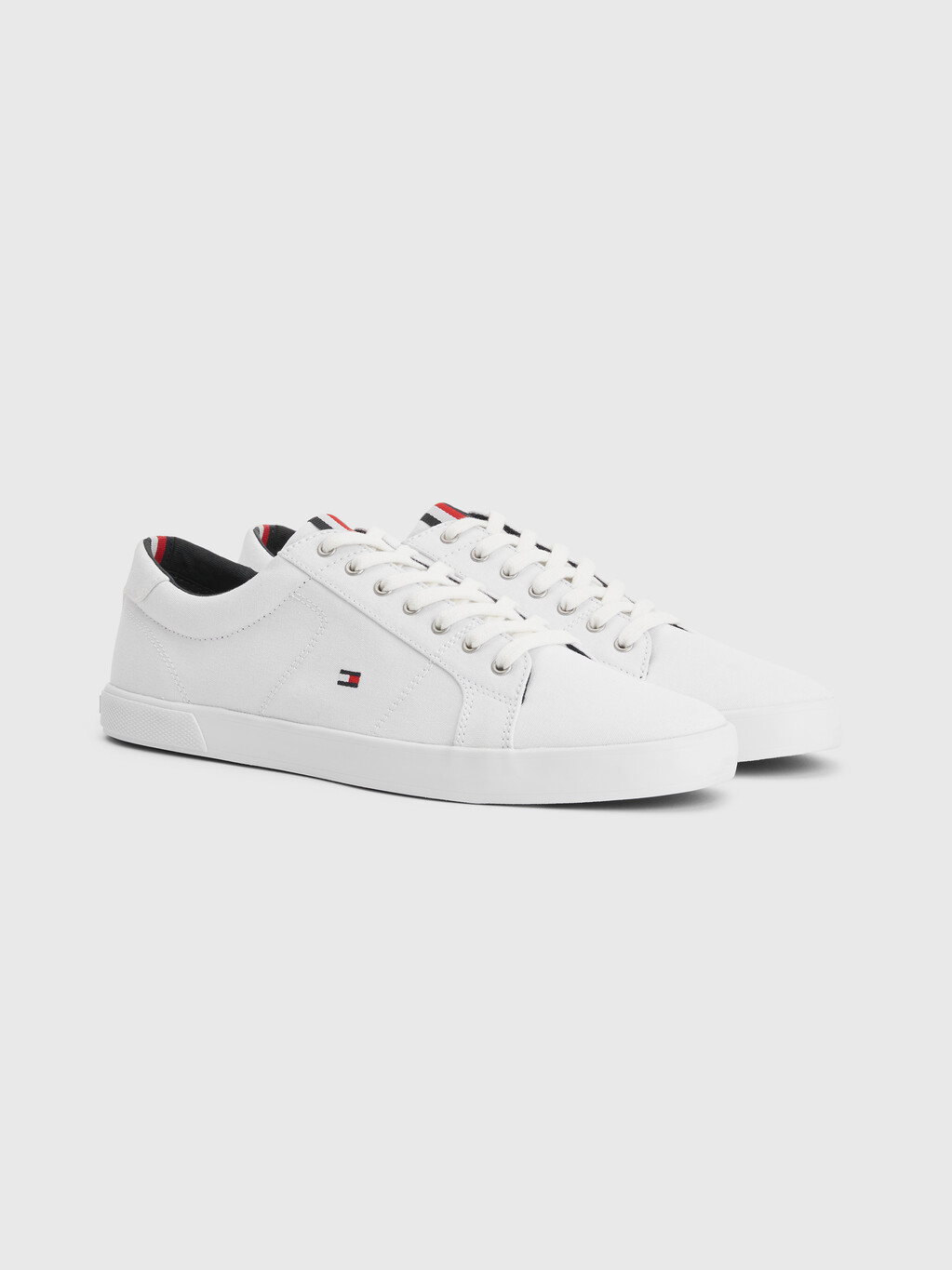 ICONIC LONG LACE TRAINERS, Triple White, hi-res