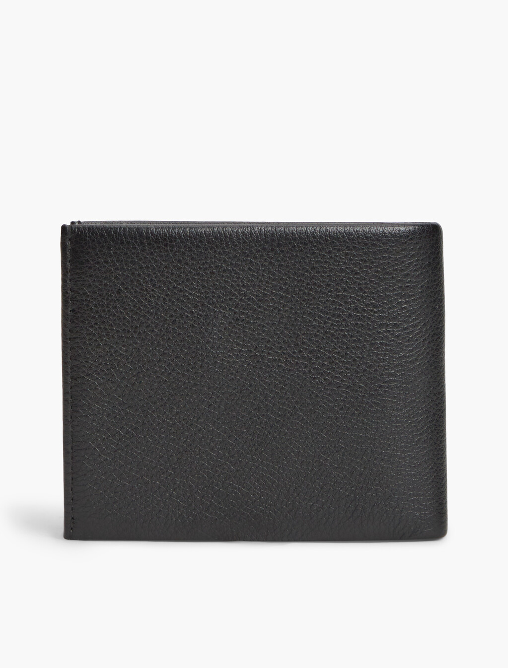 Corporate Leather Bifold Card And Coin Wallet, Black, hi-res
