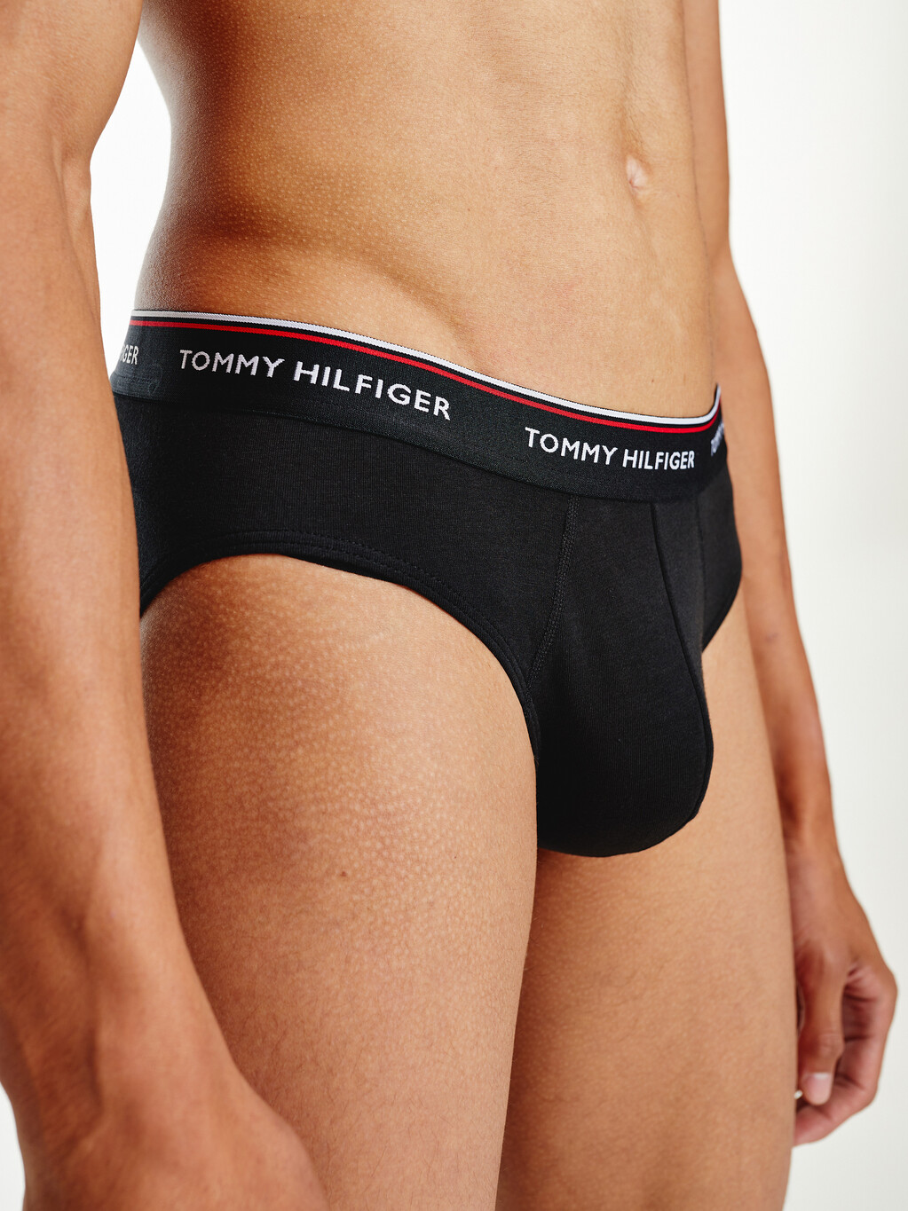 Tommy Hilfiger Women Briefs Underwear Pack of 3, Black (Black/Black/Black),  XS : : Fashion