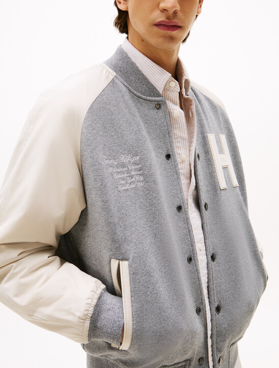 Mix Media Varsity Bomber