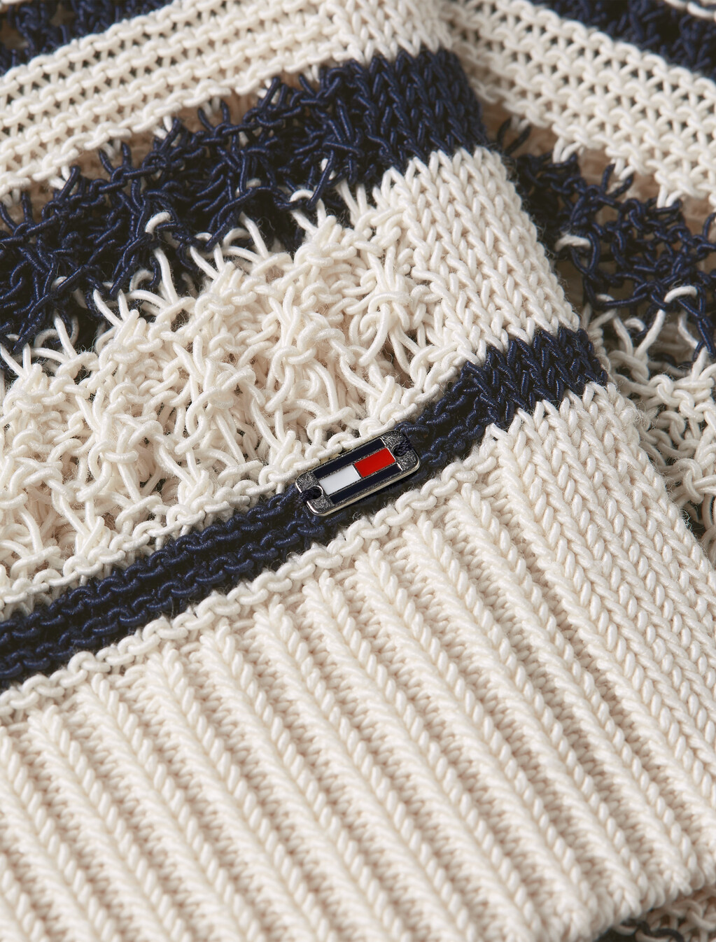 Crochet Sweater Vest, Desert Sand Dune/Dark N N Stp, hi-res