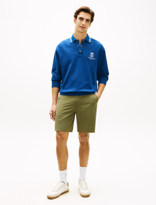 Dover Flag Embroidery 8" Inseam Chino Shorts