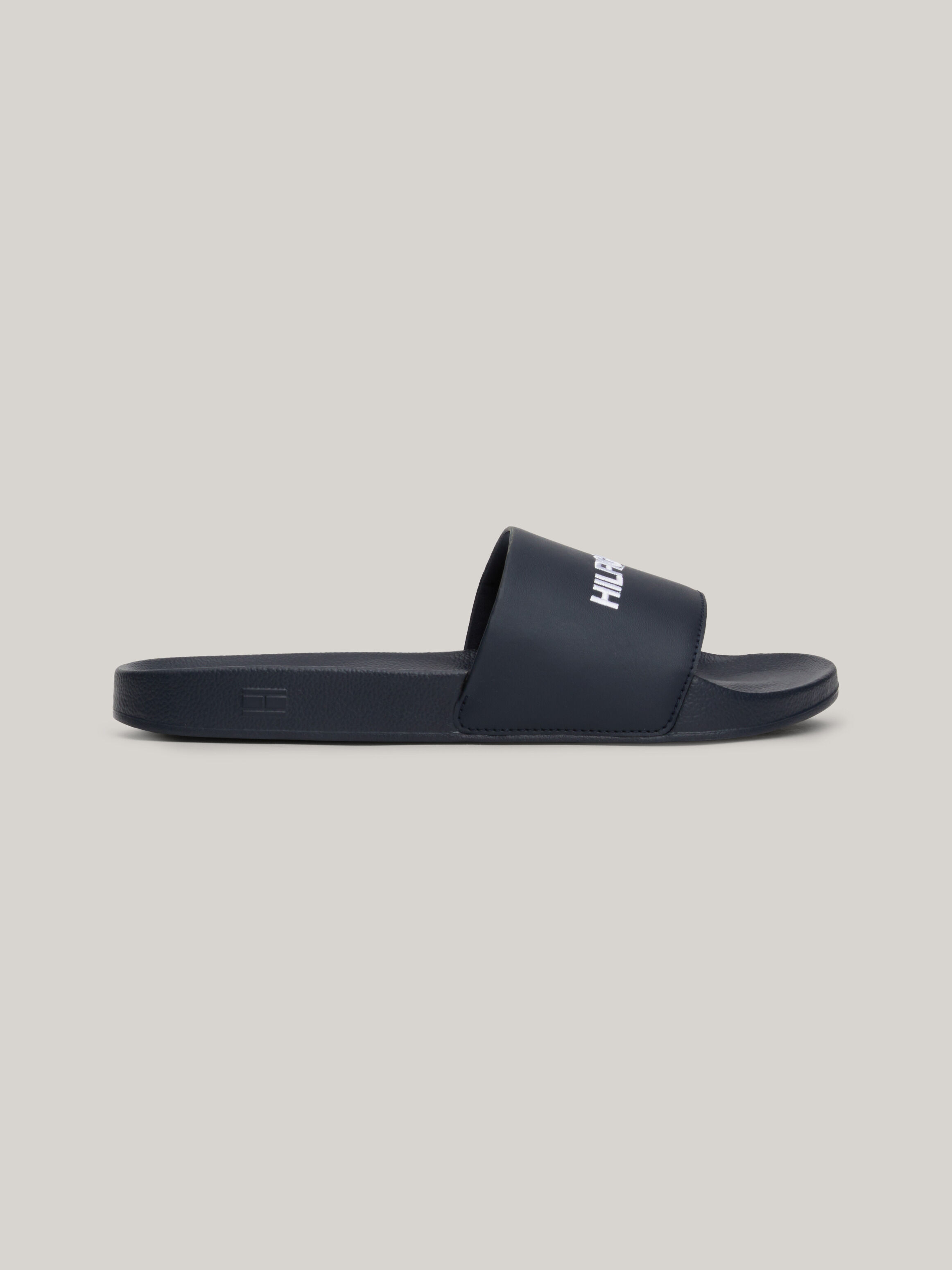 All black mens discount slides