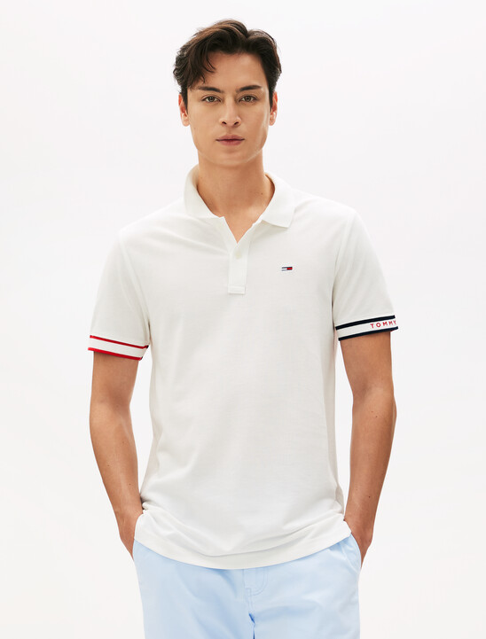 Slim Flag Cuff Polo