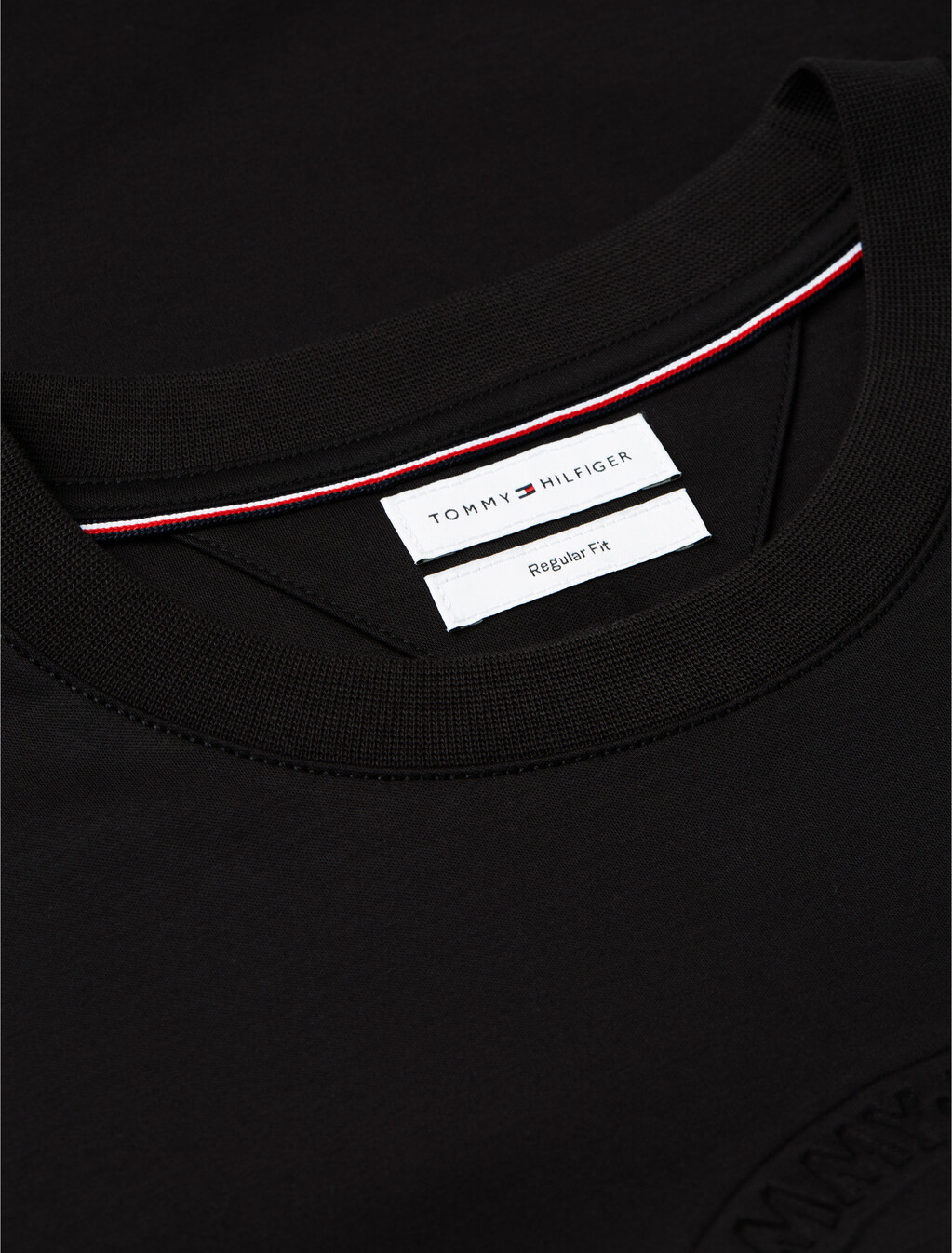 Embossed Logo Interlock T-Shirt, Black, hi-res